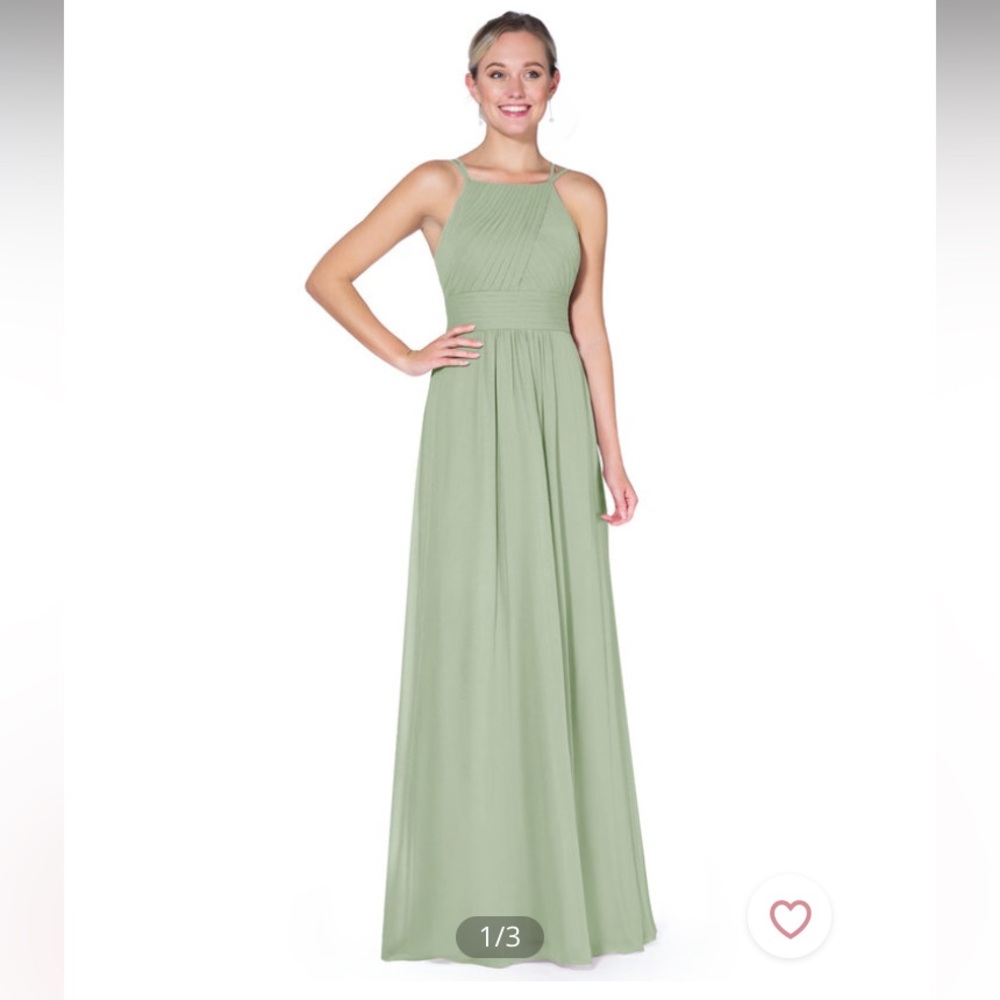 Azazie Gaia Dusty Sage Bridesmaid Dress
